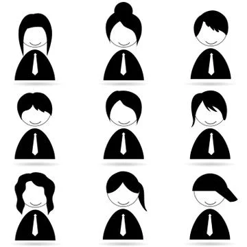 Different human icons Stock Illustration
