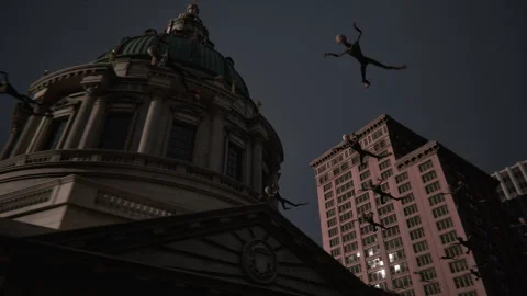 A different idea for alien invasion Stock Footage 287087815