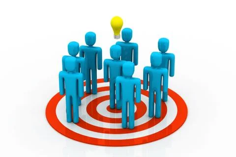 Different idea Team Stock Illustration