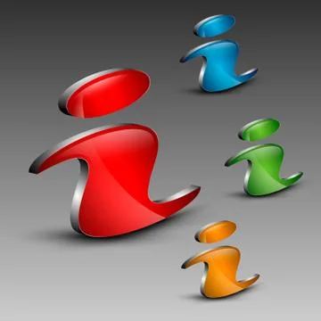 Different information letters Stock Illustration