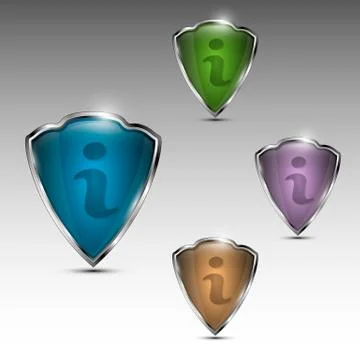 Different information signs Stock Illustration