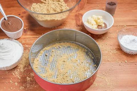 Different ingredients for a cake Stock Photos