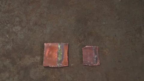 The different inside of two pipes Stock Footage 143462497