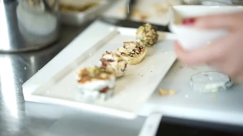 Different items and toppings from cheese Stock Footage 71729441