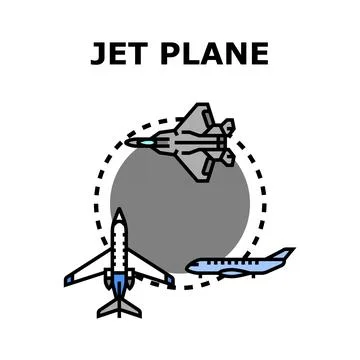 Different jet planes flying around earth globe concept Illustrazione stock