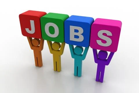 Different job concept Stock Illustration