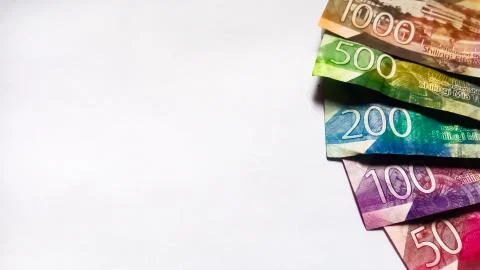 Different Kenya Banknotes on White Stock Photos