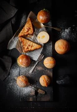 Different kind of bakery. Stock Photos