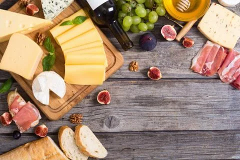 Different kind of cheese Stock Photos