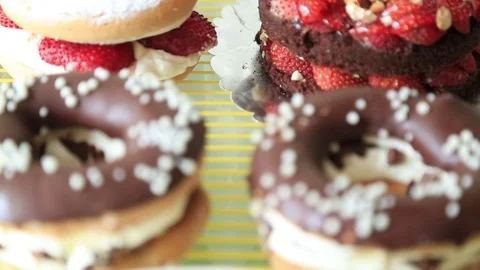 Different kind of dessert 3 Stock Footage 70220455