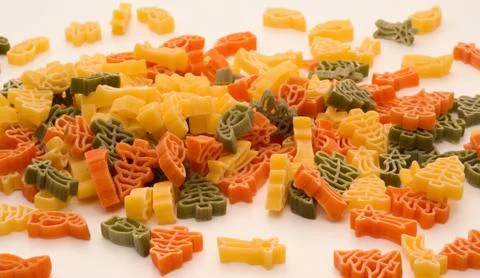 Different kind of pasta Stock Photos