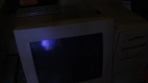 Different Kind of Retro Computers Stock Footage 92936247