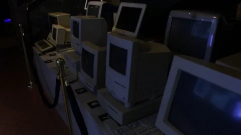Different Kind of Retro Computers Stock-Footage 92936271