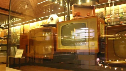 Different Kind of Retro TV sets Stock Footage 95799458