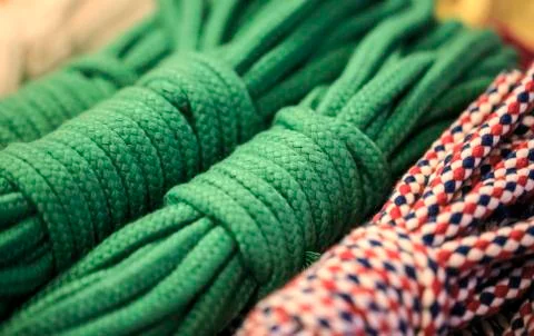 Different kind of ropes Stock Photos