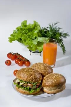 Different kinds of bread and pastry Stock Photos