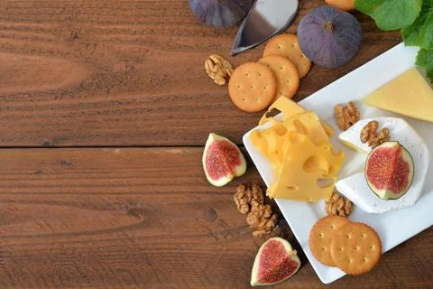 Different kinds of cheese Stock Photos