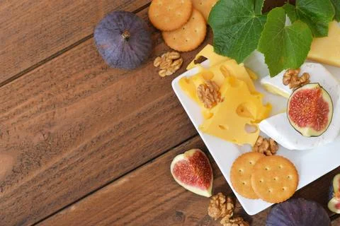 Different kinds of cheese Stock Photos