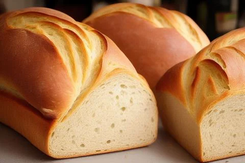 Different kinds of fresh bread as background. IA Tehnology Stock Illustration