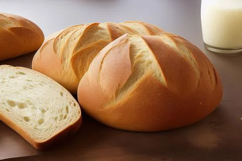 Different kinds of fresh bread as background. IA Tehnology Stock Illustration