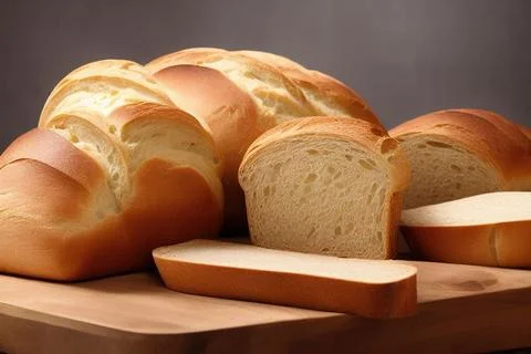 Different kinds of fresh bread as background. IA Tehnology Stock Illustration