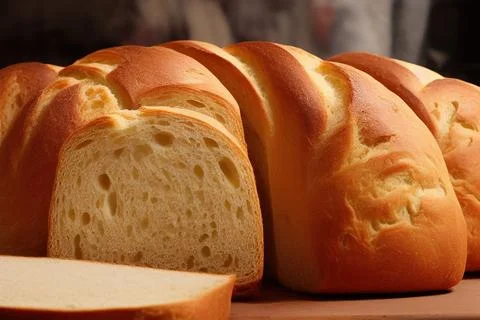 Different kinds of fresh bread as background. IA Tehnology Stock Illustration