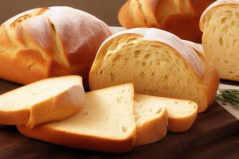 Different kinds of fresh bread as background. IA Tehnology Stock Illustration