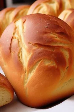 Different kinds of fresh bread as background. IA Tehnology Illustrazione stock