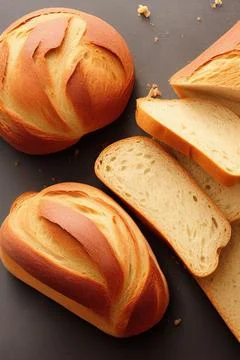 Different kinds of fresh bread as background. IA Tehnology Stock Illustration