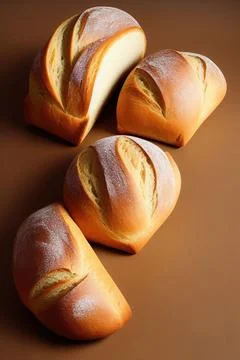 Different kinds of fresh bread as background. IA Tehnology Stock Illustration