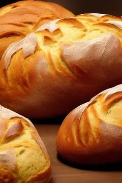 Different kinds of fresh bread as background. IA Tehnology Stock Illustration