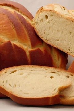 Different kinds of fresh bread as background. IA Tehnology Stock Illustration