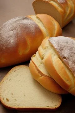 Different kinds of fresh bread as background. IA Tehnology Stock Illustration