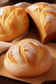 Different kinds of fresh bread as background. IA Tehnology Stock Illustration