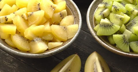 Different kinds of kiwifruit. Stock Footage 277276793