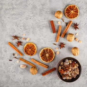 Different Kinds of Spices Stock Photos