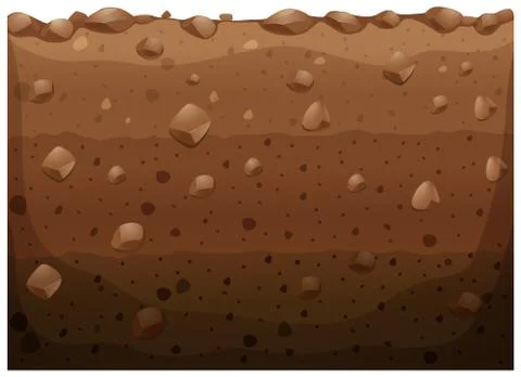 Different layer of the underground Stock Illustration