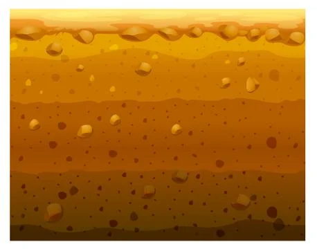 Different layers of the earth Stock Illustration