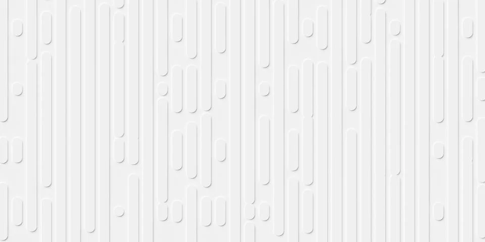 Different length vertical scaled offset ellipses or rounded rectangles geom.. Stock Illustration