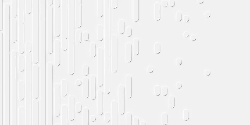 Different length vertical scaled offset rectangles with rounded corners geo.. Illustrazione stock