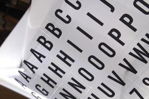 Different letters of the alphabet Stock Photos