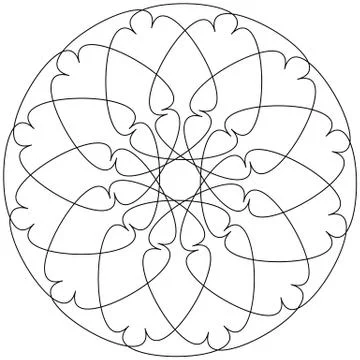 Different linear geometric objects. Random intersecting lines forming abstrac 스톡 일러스트