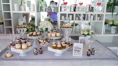 Different little cakes Stock Footage 163566640