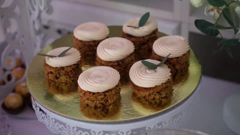 Different little cakes Stock Footage 163566663