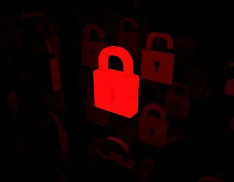 Different locks, lock arrays Stock Illustration