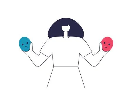 Different masks Stock Illustration