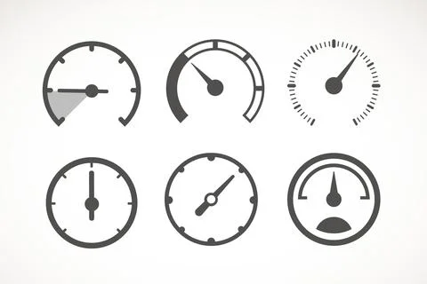 Different measure circle clockwise. Vector illustration Stock Illustration