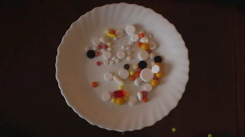 Different Medical Pills Video stock 137414823