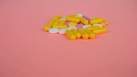 Different medicine pills Video stock 236101934