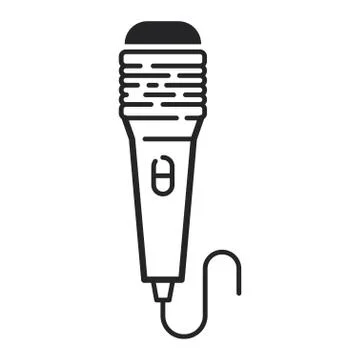 Different microphones types vector icons Stock Illustration